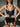 Lupessa black soft garter dress