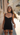 Cymothoe Black garter dress for YULIA NELSON