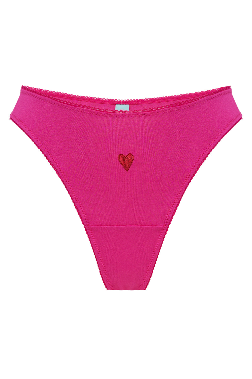 Mandy Heart fuchsia thongs