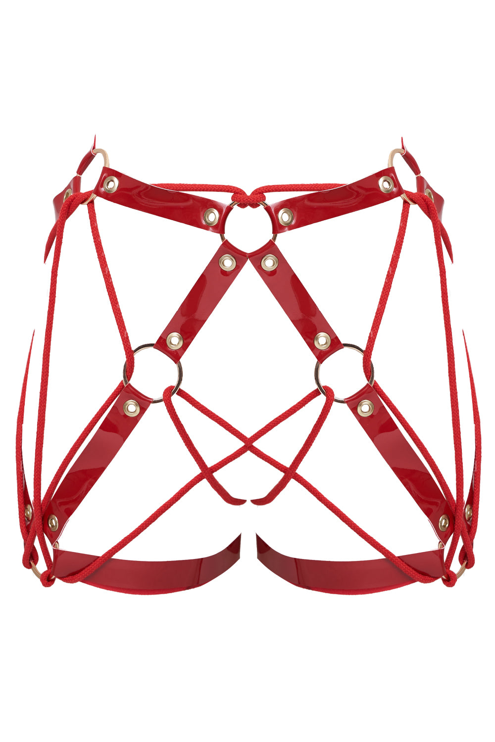 Geoma Shibari Red open belt by Secret Room