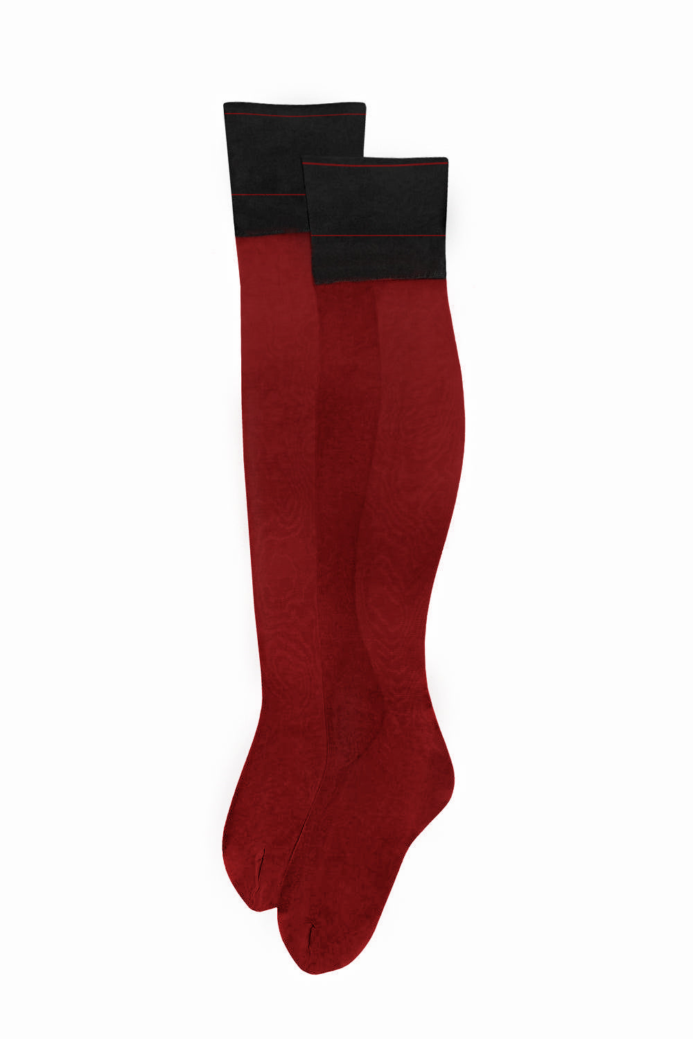 Geisha Red stockings with strip