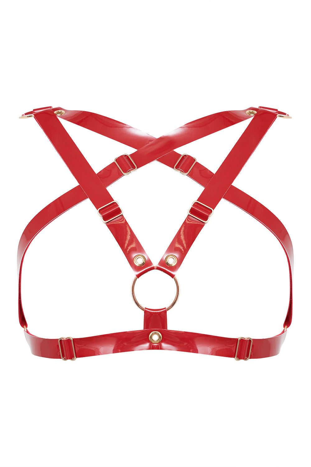 Satan Red halter bra by Secret Room