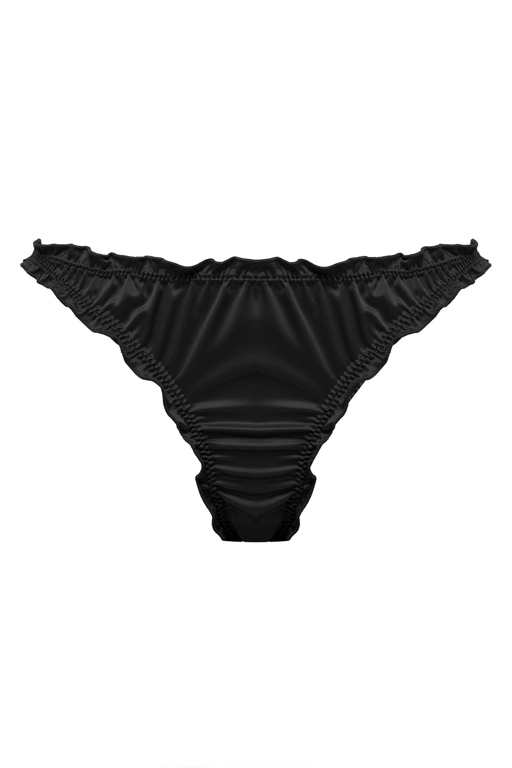 Candy Black high waisted thongs