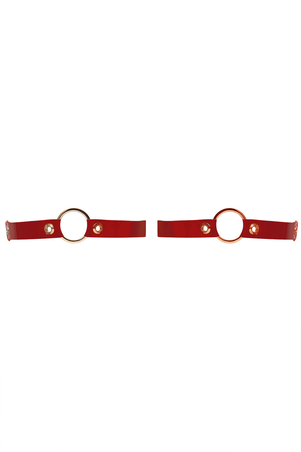 Larah Red garters by Secret Room