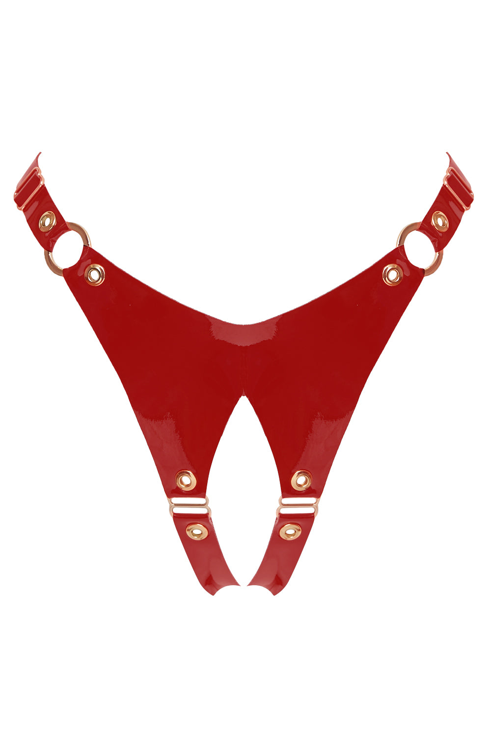 FireWoman Red open panties by Secret Room