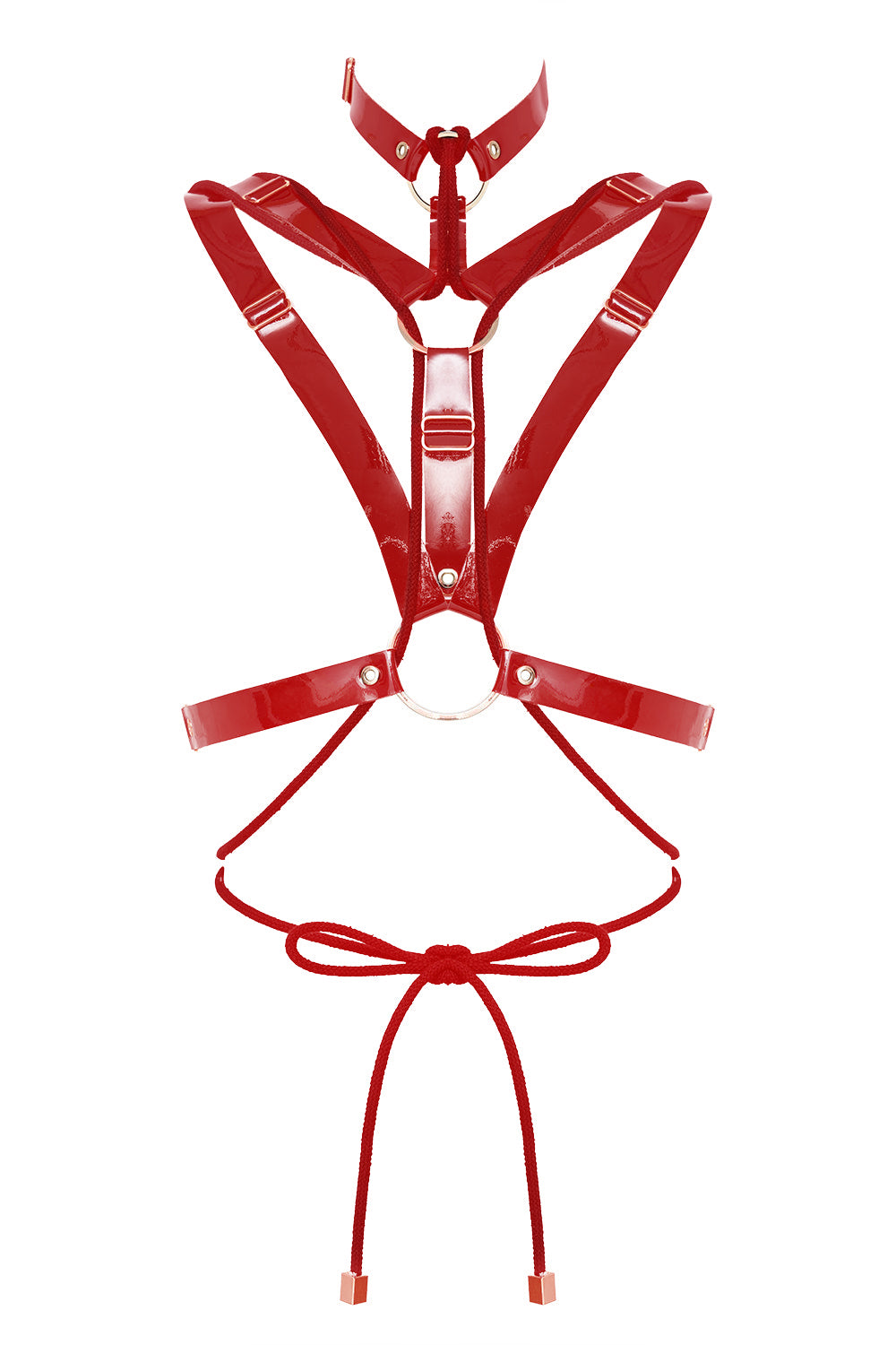 Valkyrie Shibari Red halter bra by Secret Room