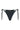 Amelia holographic black python bikini bottom