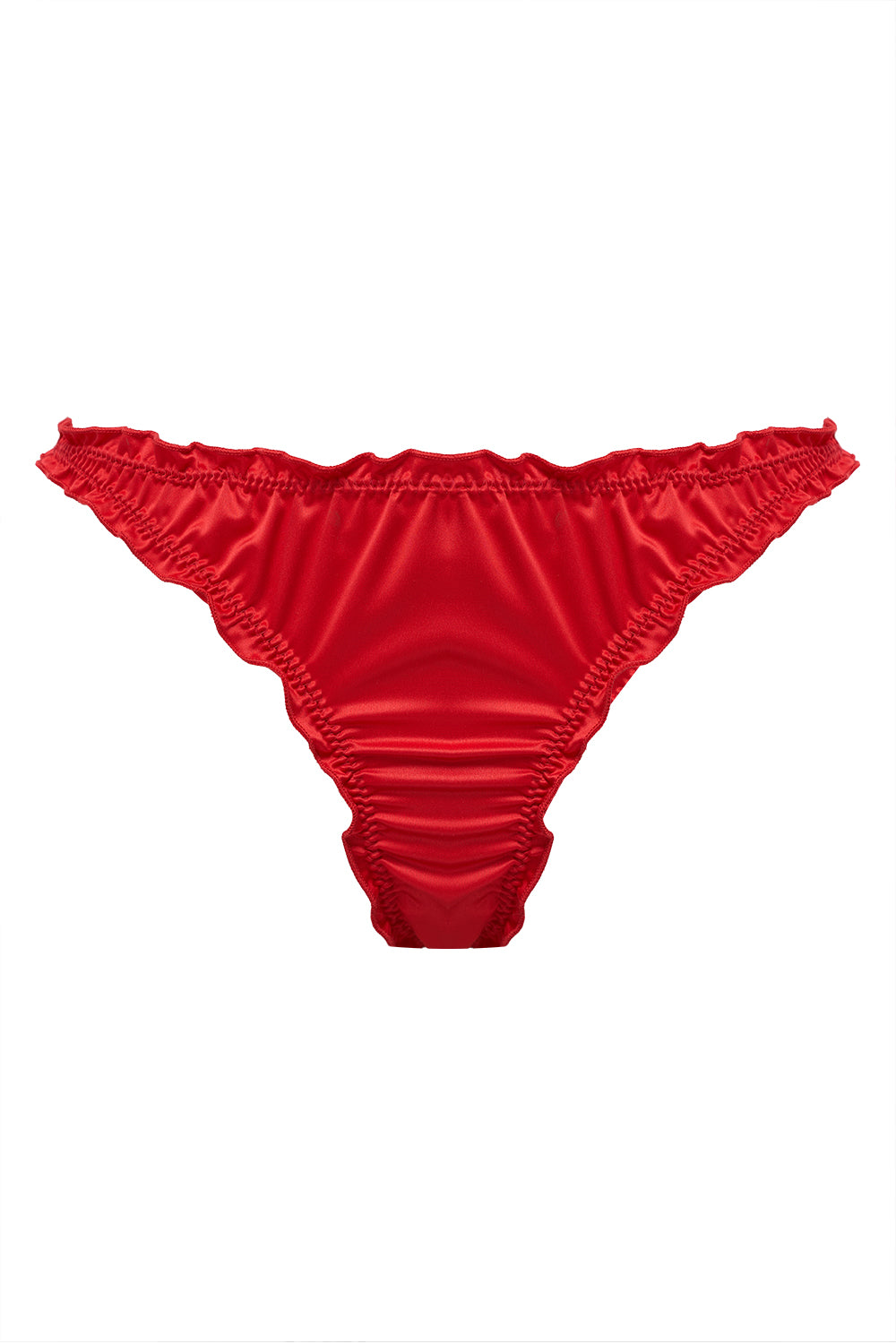 Candy Red high waisted thongs