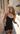 Cymothoe Black garter dress for YULIA NELSON