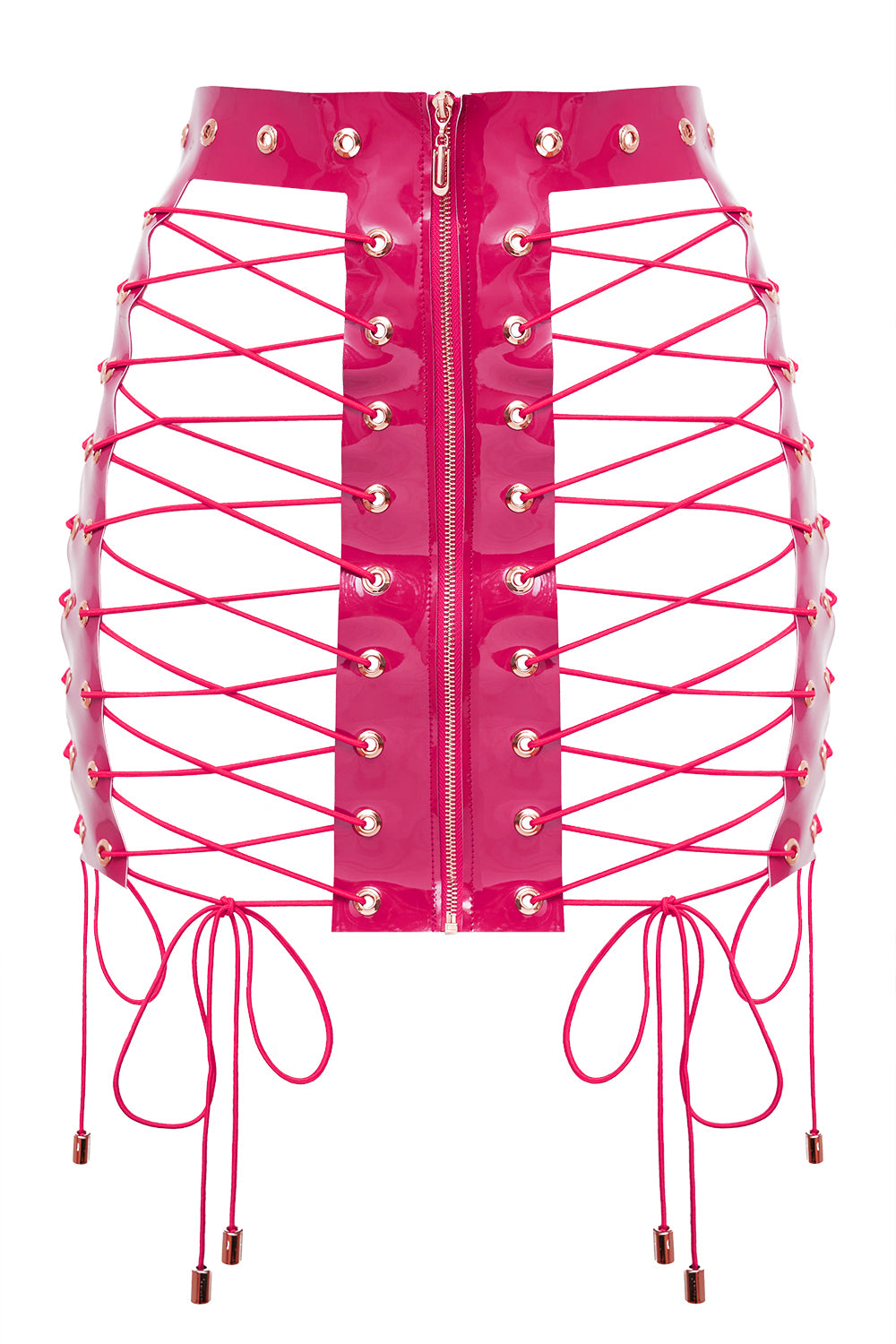 Provocateur Fuchsia corset skirt by Secret Room