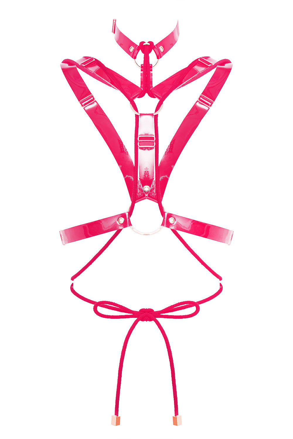 Valkyrie Shibari Fuchsia halter bra by Secret Room