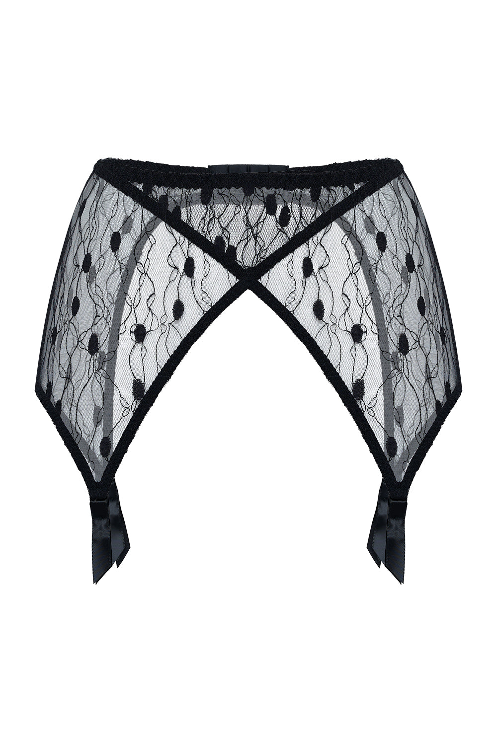 Angelita black garter belt