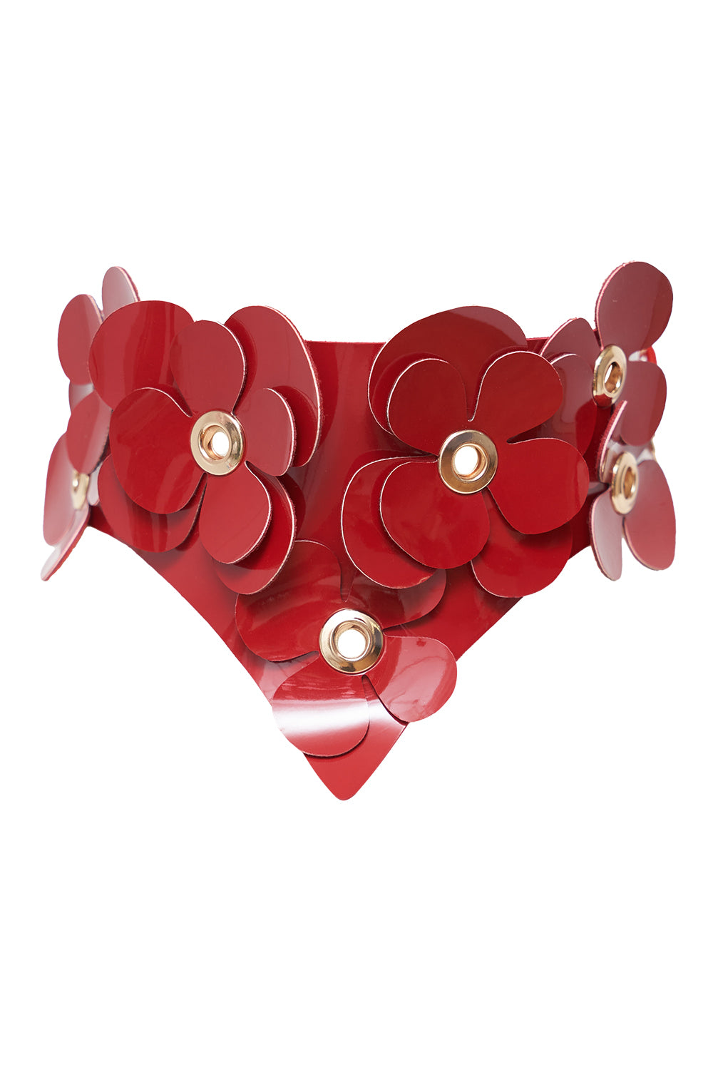 Pansy Red choker by Secret Room