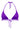 Amelia metallic violet bikini top