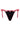 Mandy Chili Black thongs with ties