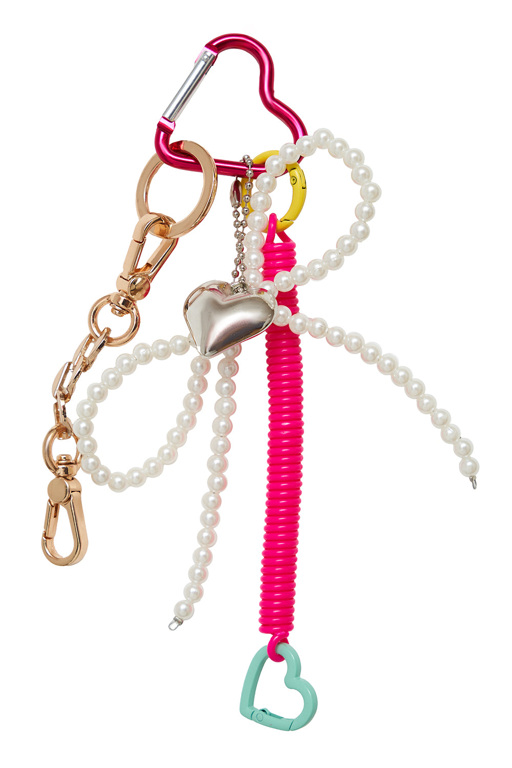 Heart Gold/Pearl keychain by Secret Room