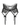 Elara black garter belt