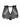 Elara black high-waisted panties