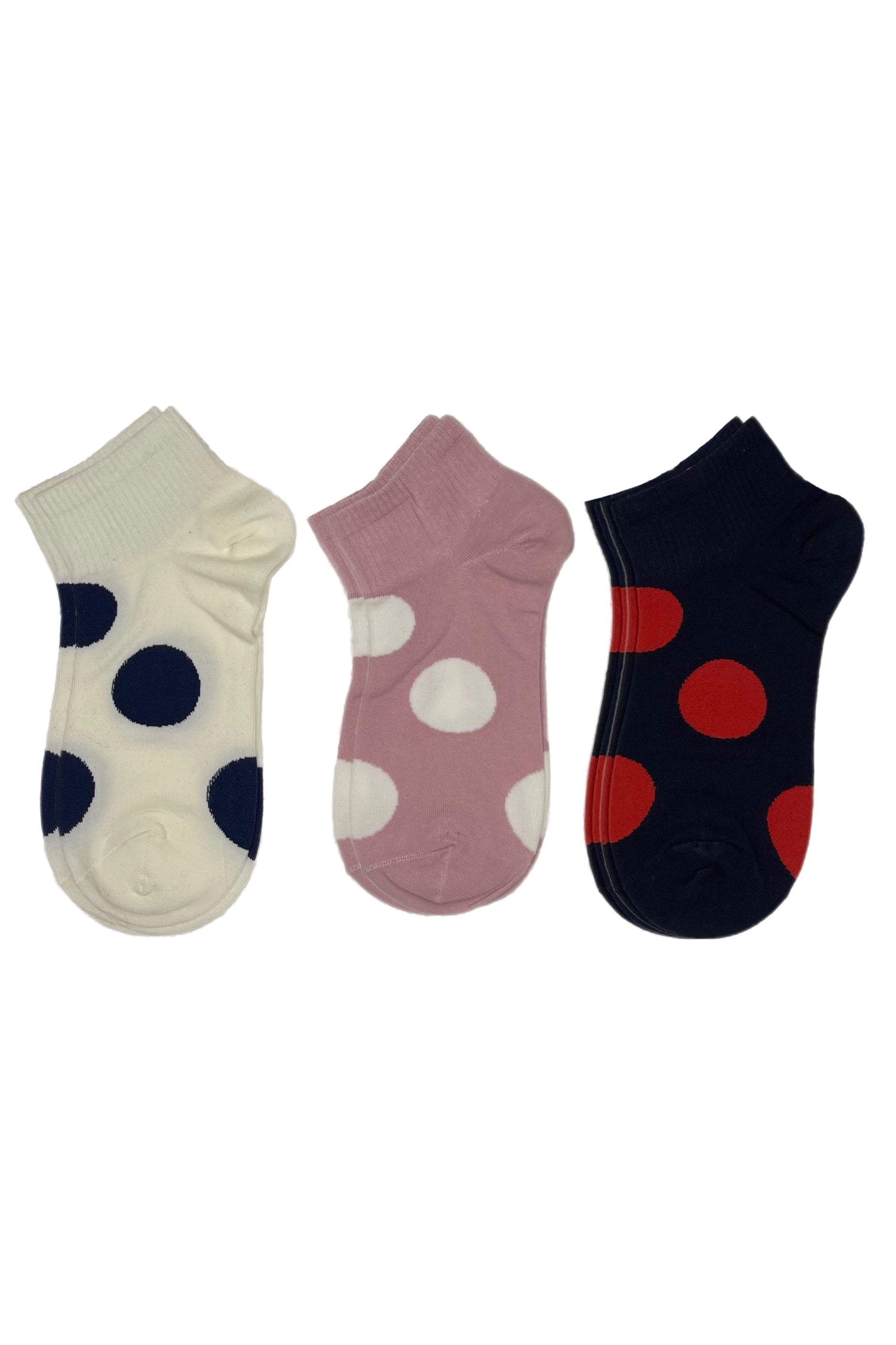 3-pack dots socks