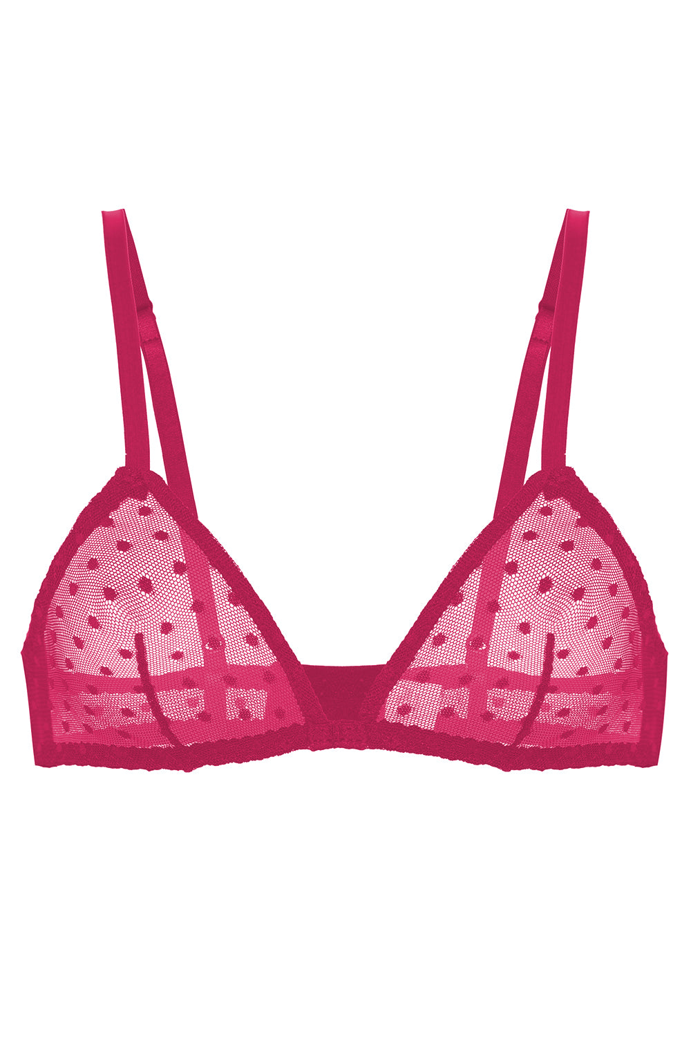 Mimi Fuchsia dots soft bra