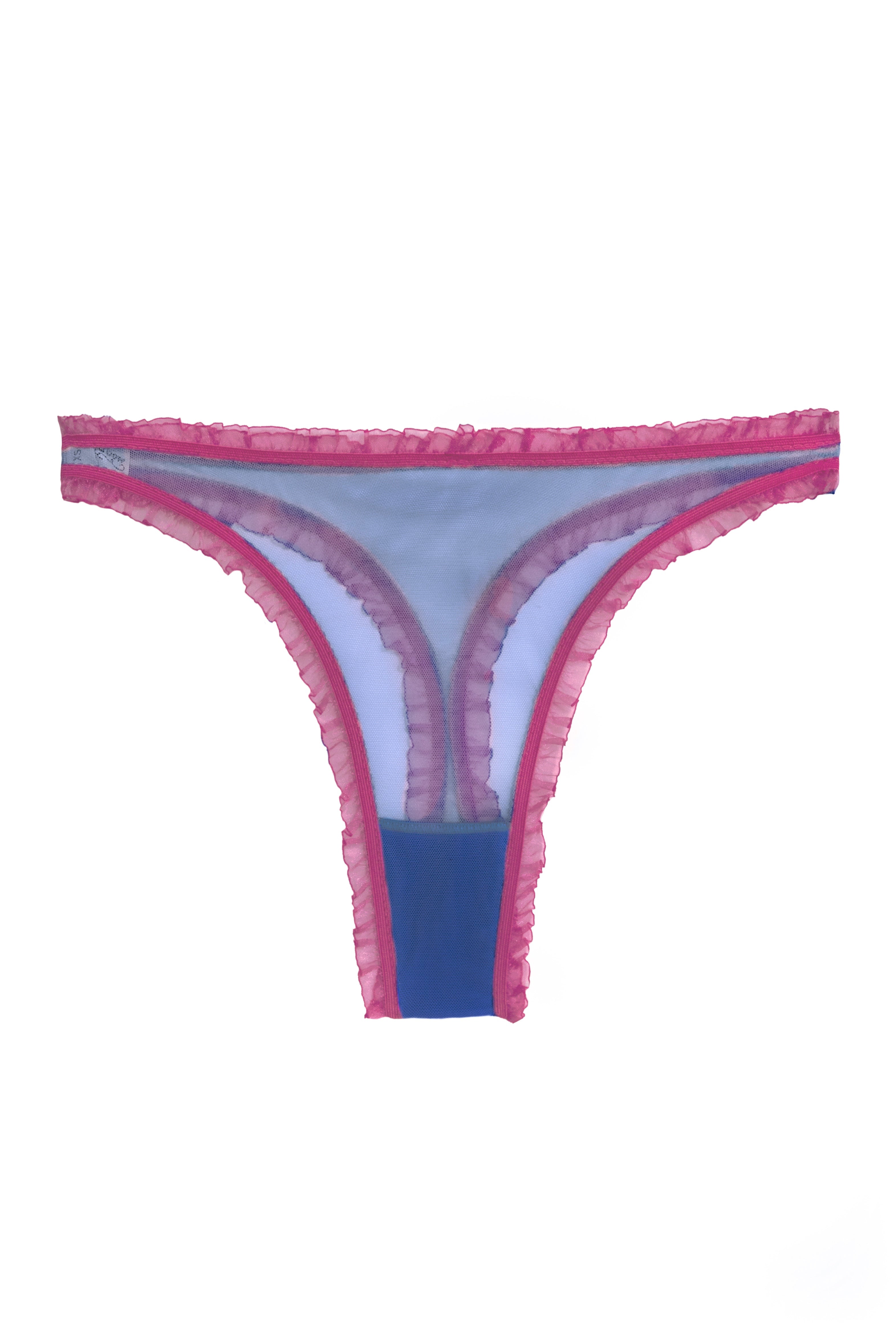 Valerie Fuchsia Bloom high waisted thongs