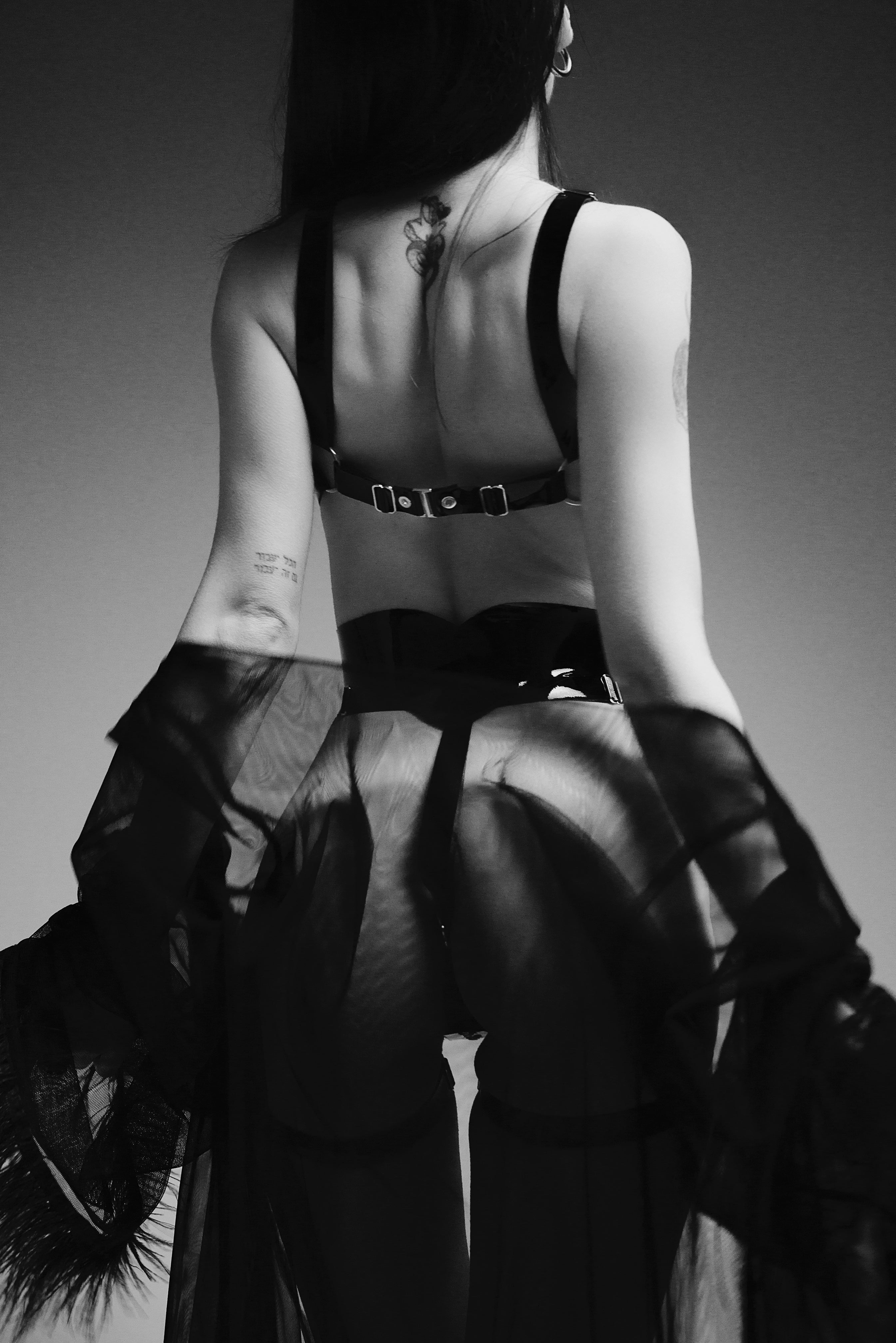 Hearts Black corset belt by Secret Room