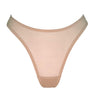 Parabola Beige high waisted thongs - yesUndress