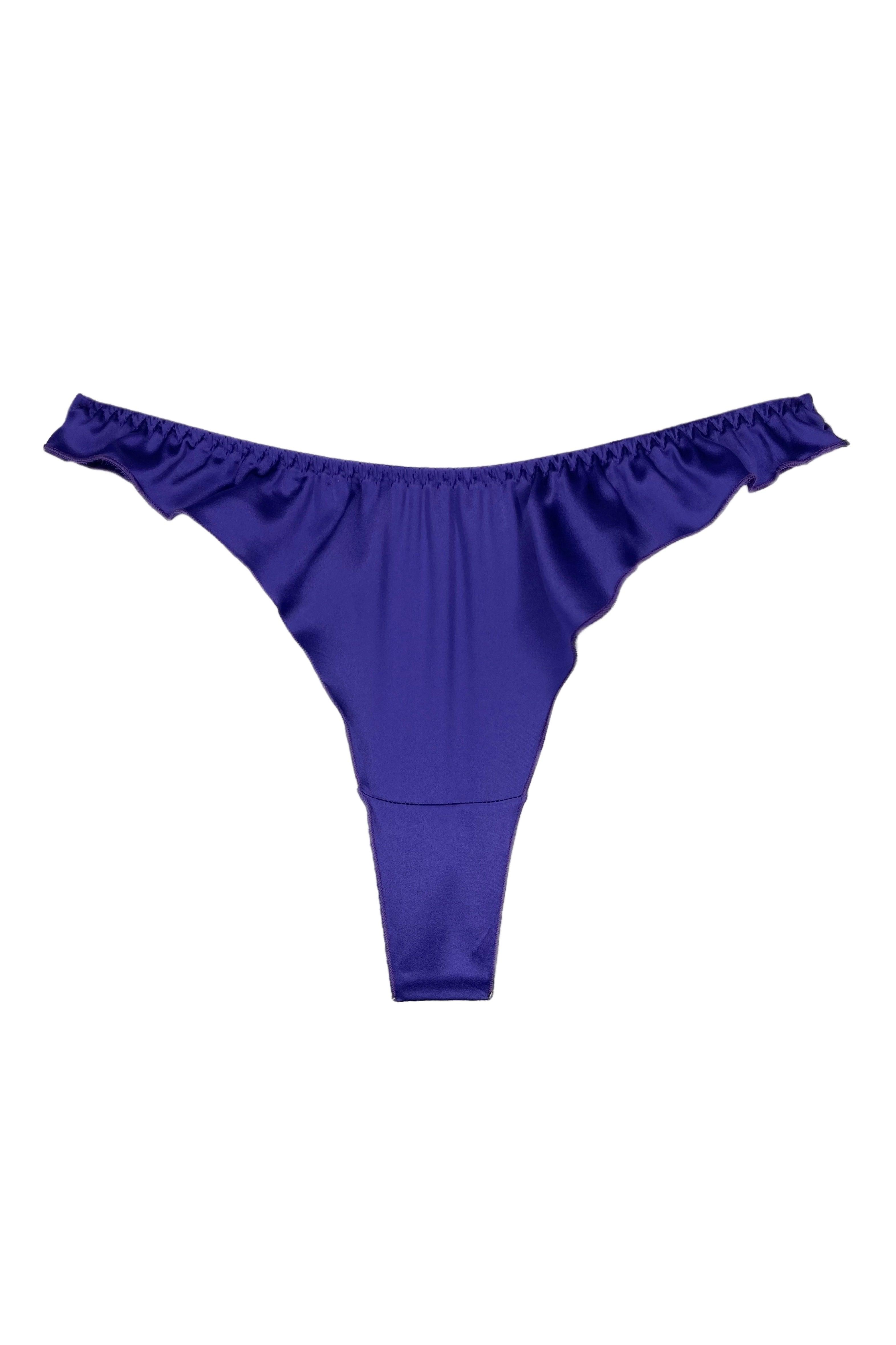 Butterfly Violet thongs - yesUndress
