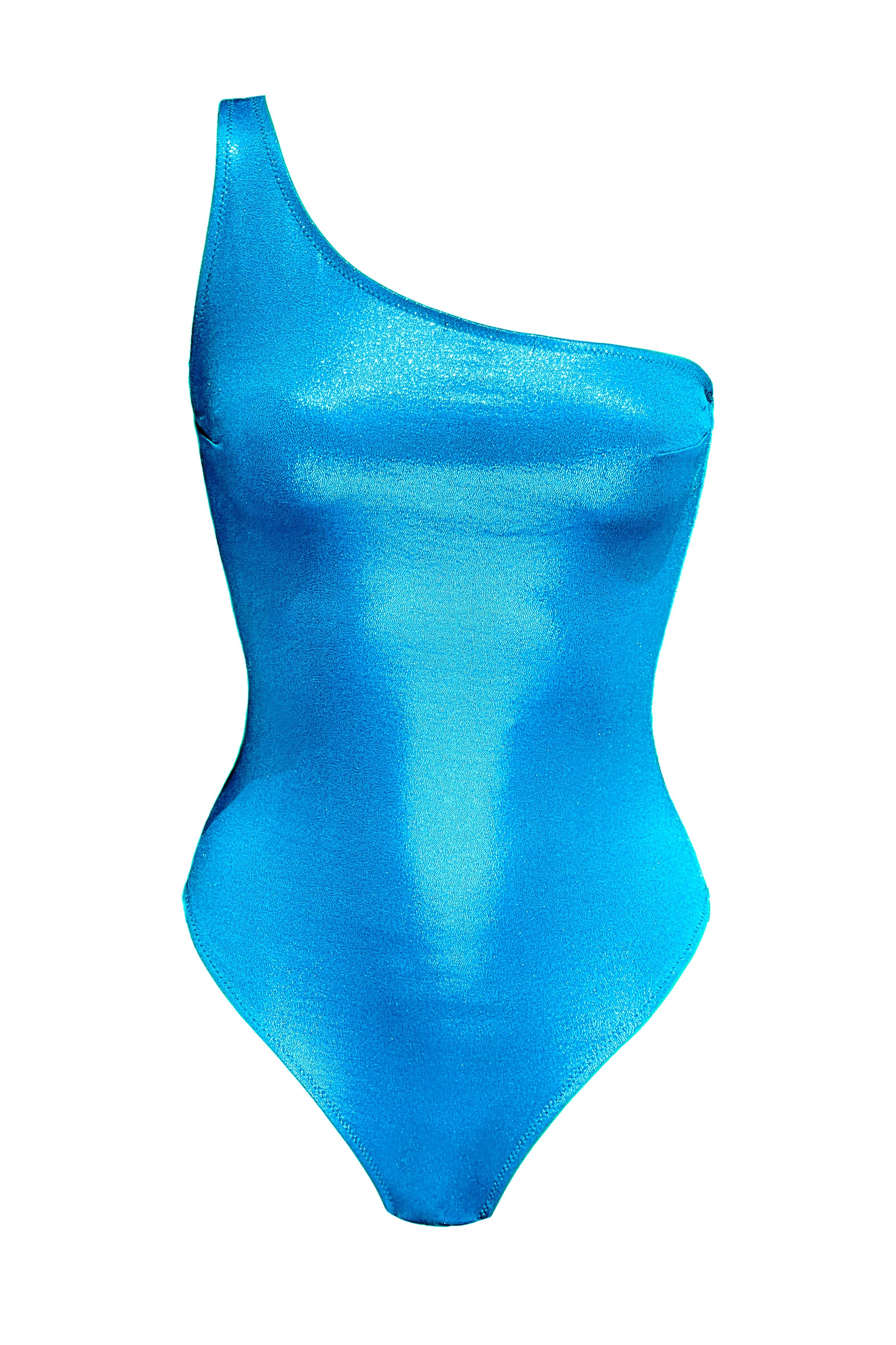 Amelia metallic ocean swimsuit - yesUndress