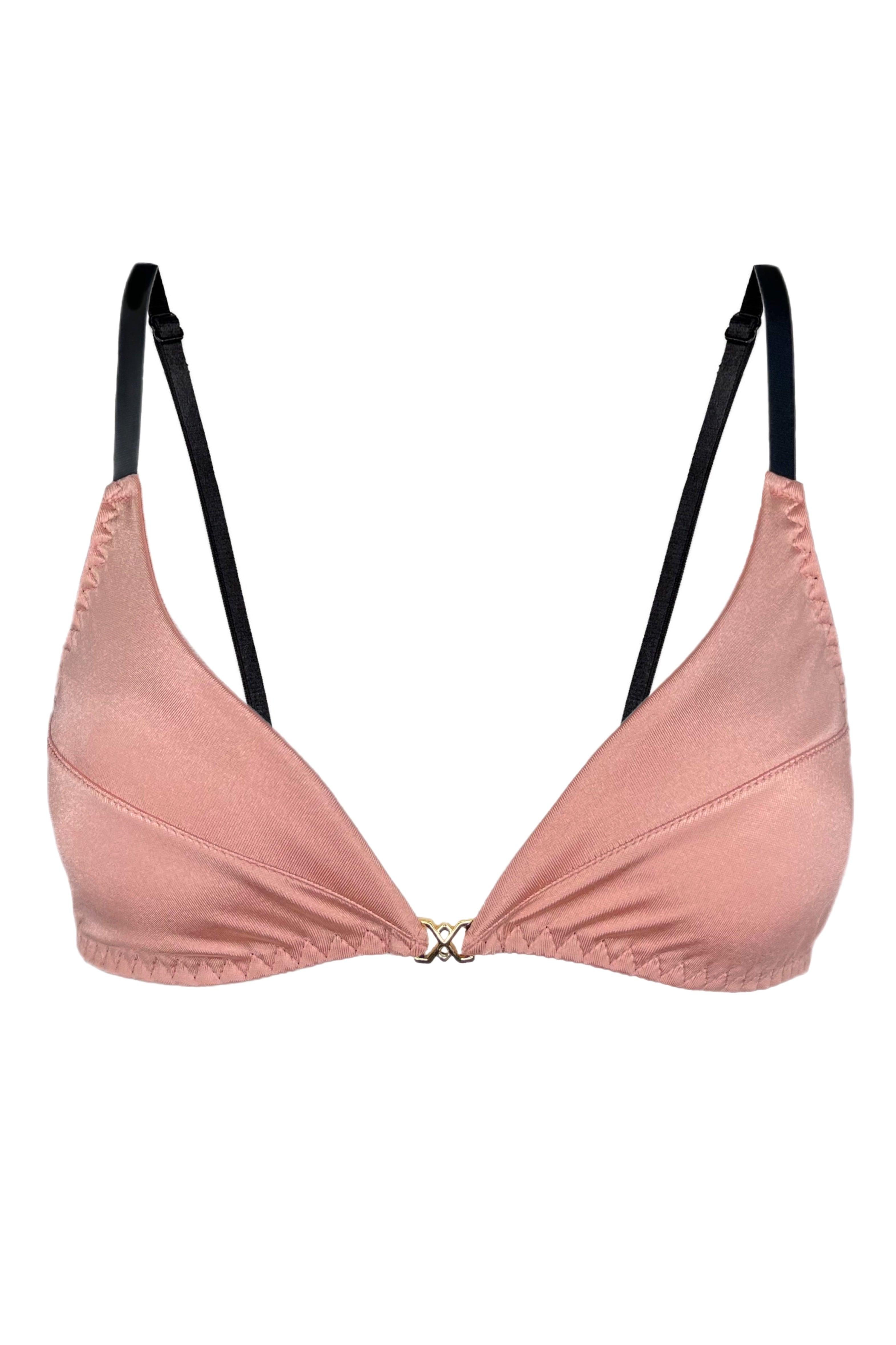 Valessa Gloss pink soft triangle bra - yesUndress