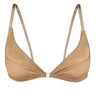 Valessa Gloss gold soft triangle bra - yesUndress