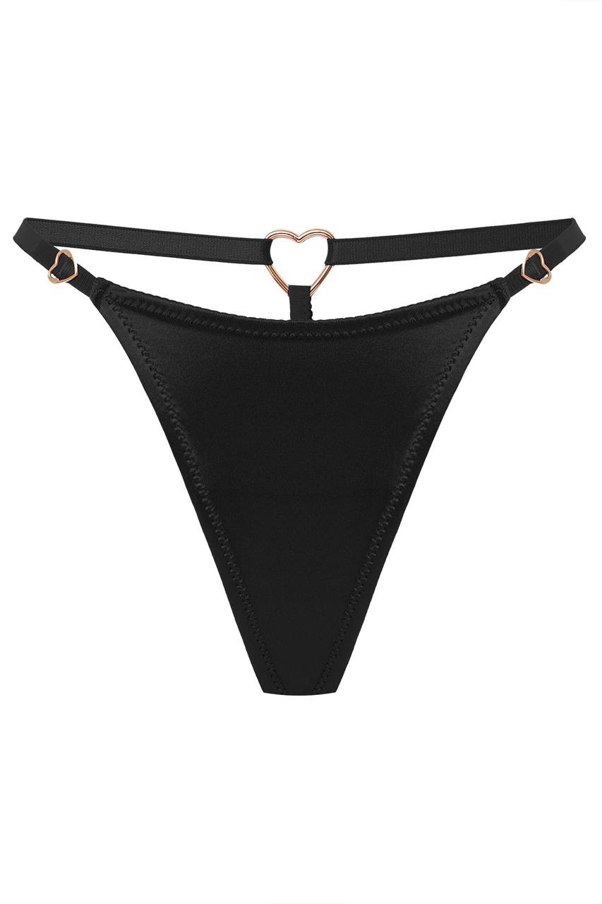 Sendy Black Thongs by Secret Room