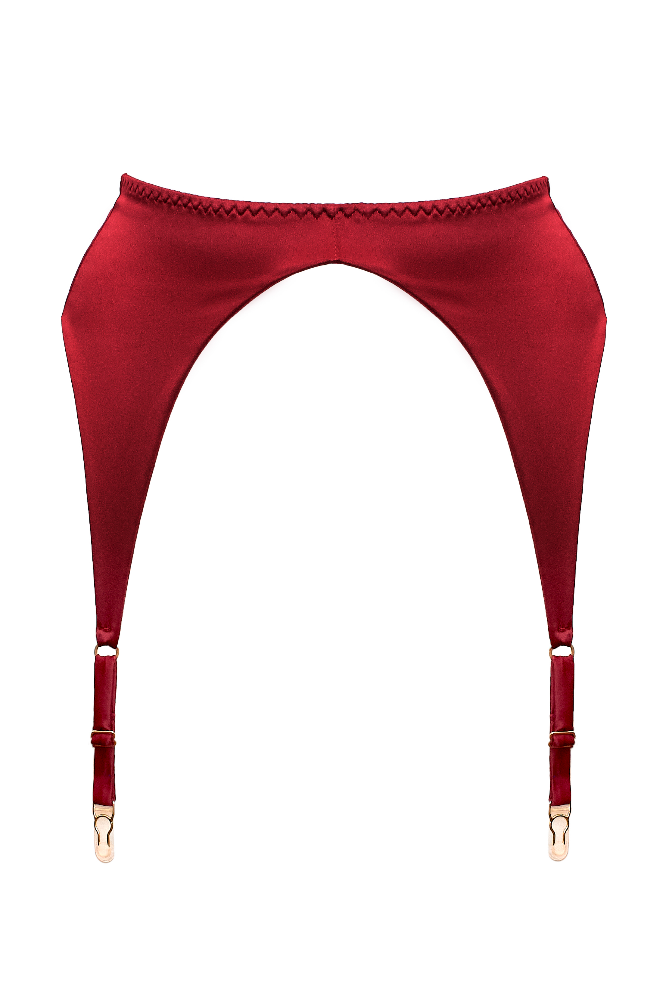 Cymothoe Maroon garter belt