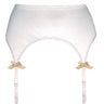 Valessa Gloss Ivory garter belt - yesUndress