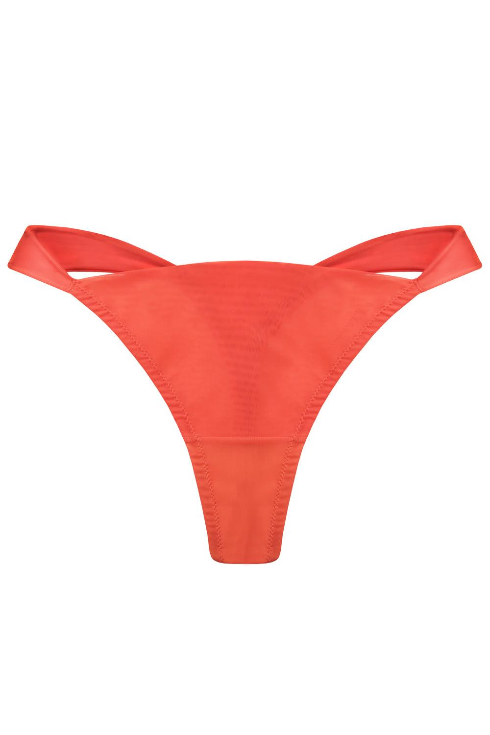 Ideallia Tangerine low-waisted thongs - yesUndress