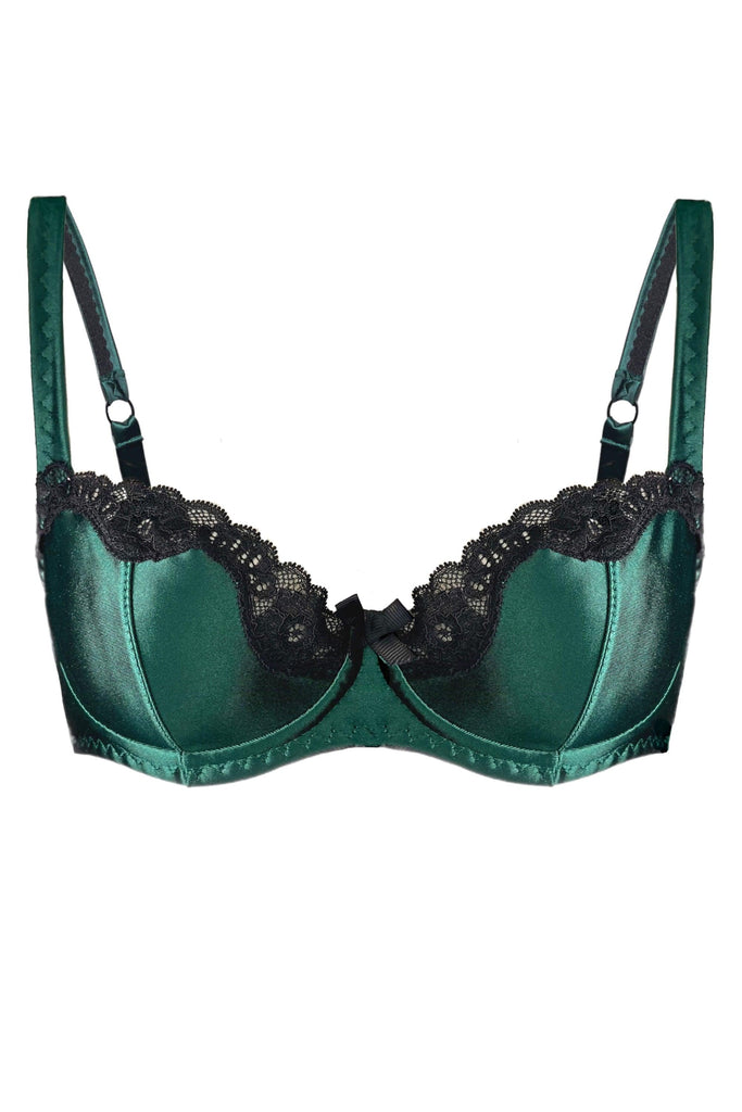 Joli Gloss emerald-black bra - yesUndress