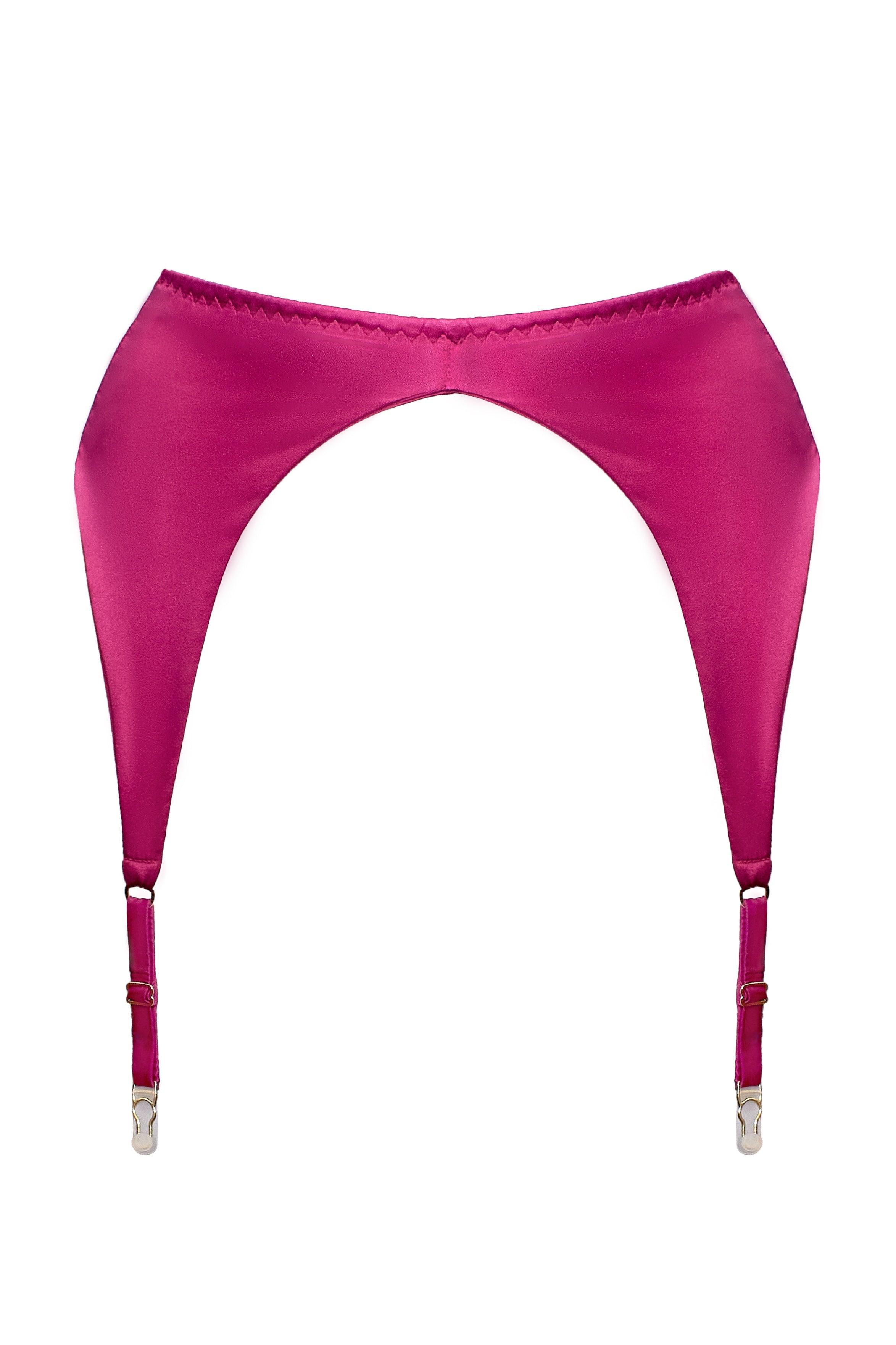 Cymothoe Fuchsia garter belt - yesUndress