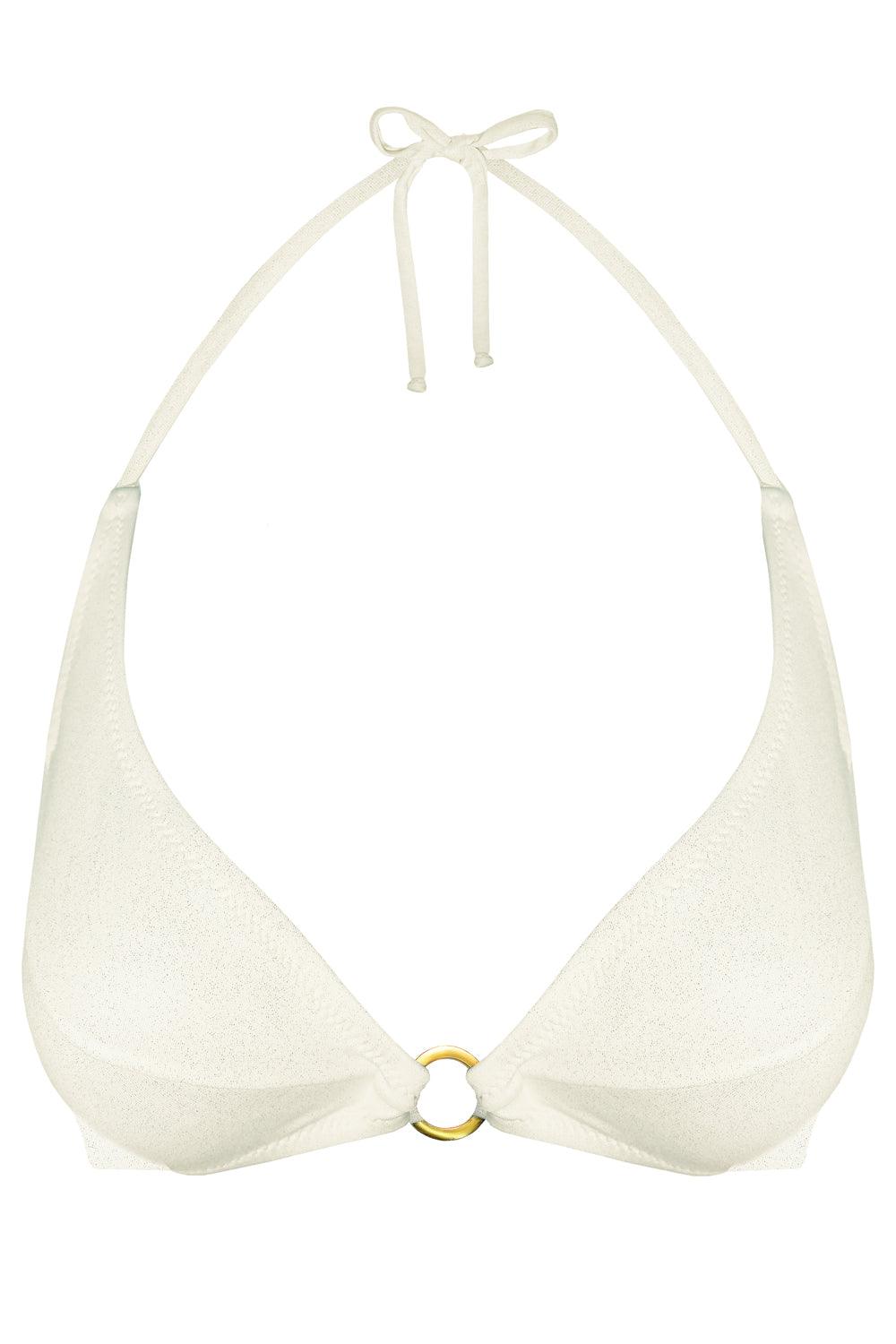 Titaniya Gold Ivory bikini top - Bikini top by yesUndress. Shop on yesUndress