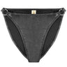 Titaniya Silver Black high waisted bikini bottom - One Piece swimsuit by yesUndress. Shop on yesUndress